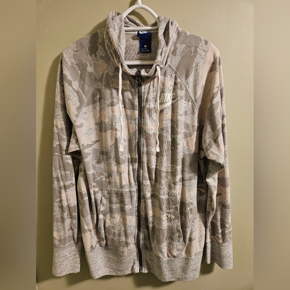 Nike Camo Zip-Up Hoodie